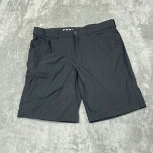 Eddie Bauer Mens Rainier Tech Shorts Size 38 Black Nylon/Spandex 6762